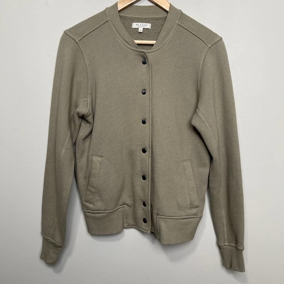 Madewell Jackets & Blazers - Mile(s) by Madewell Khaki cotton bomber style jacket Womens Sz XS